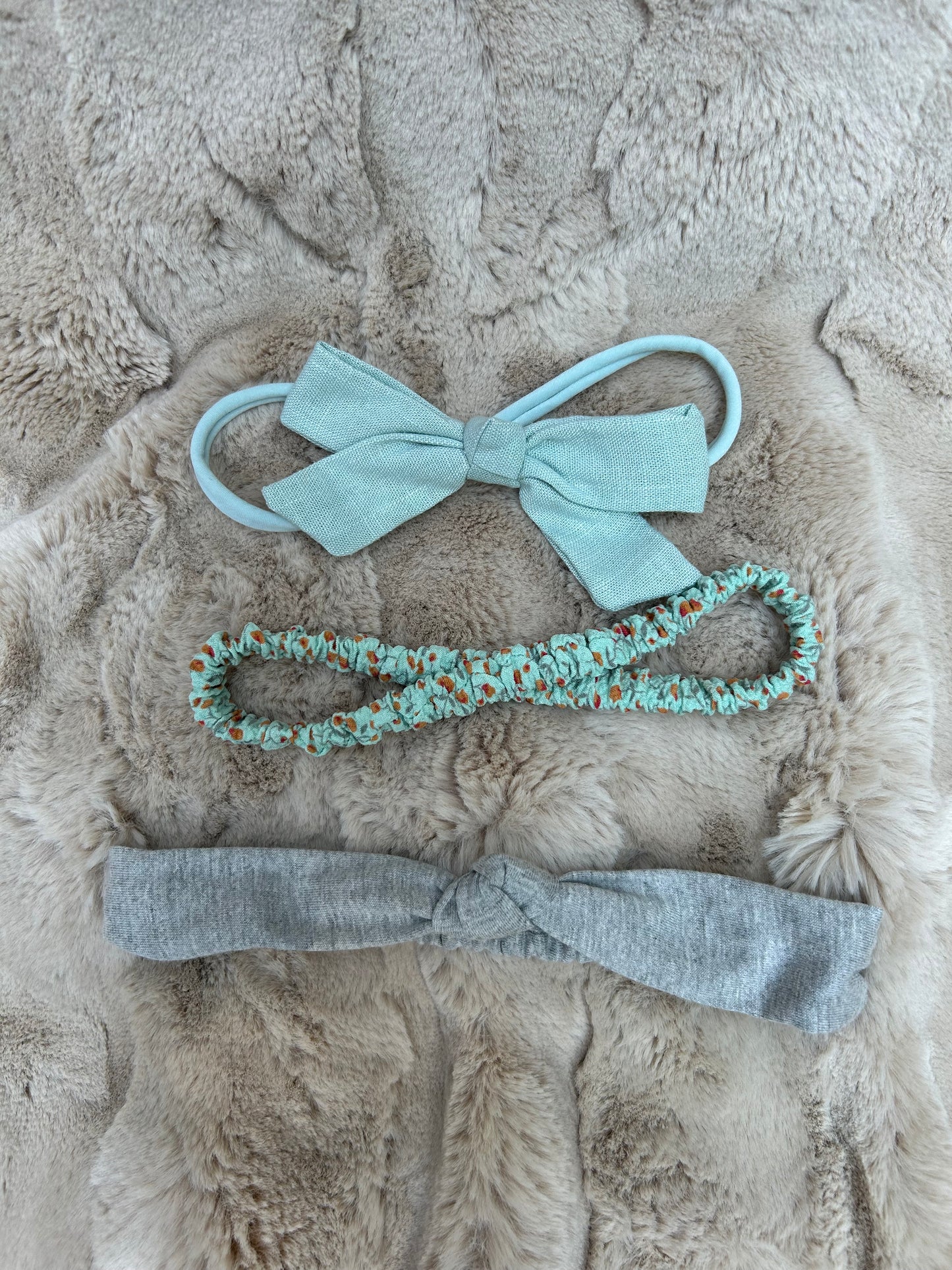Seafoam and Gray Trio