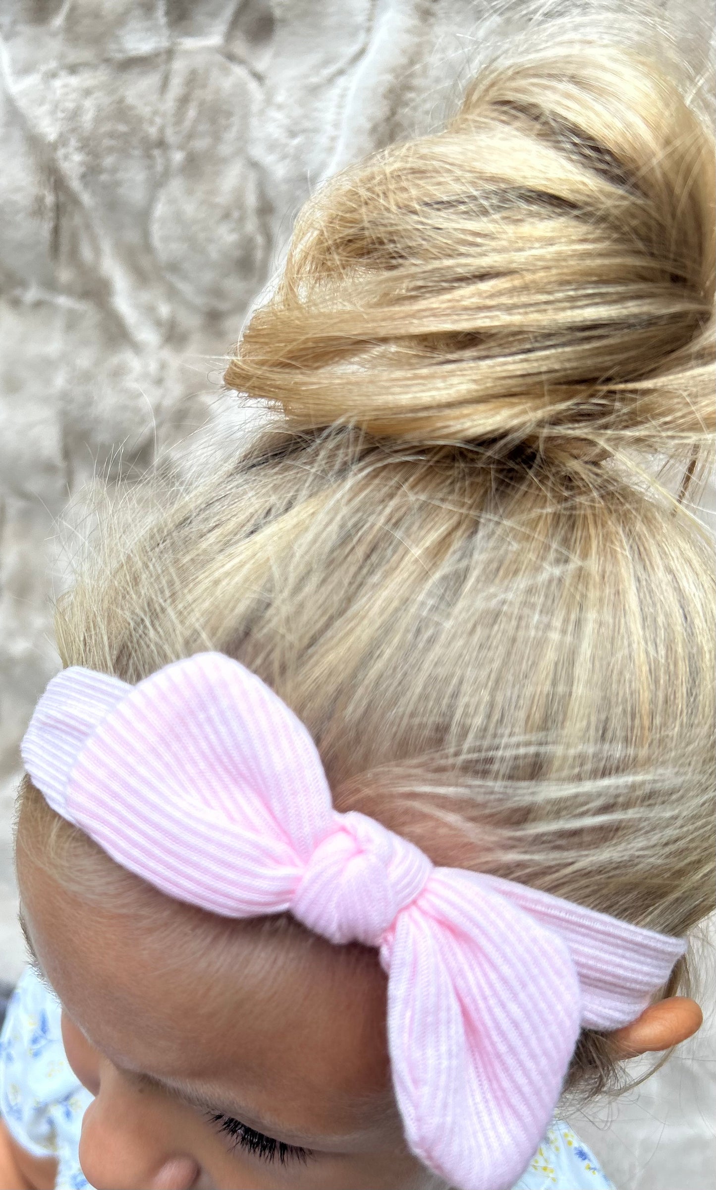 Baby Pink Rounded Bow Band