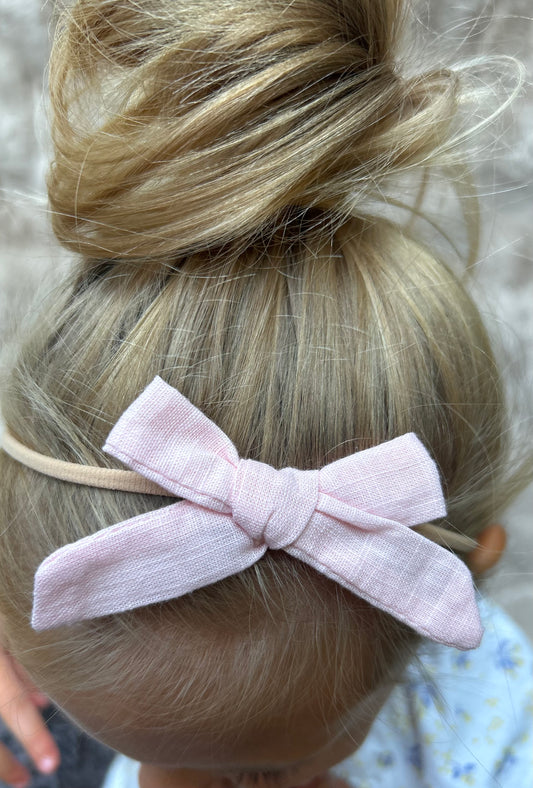 Baby Pink Linen Band