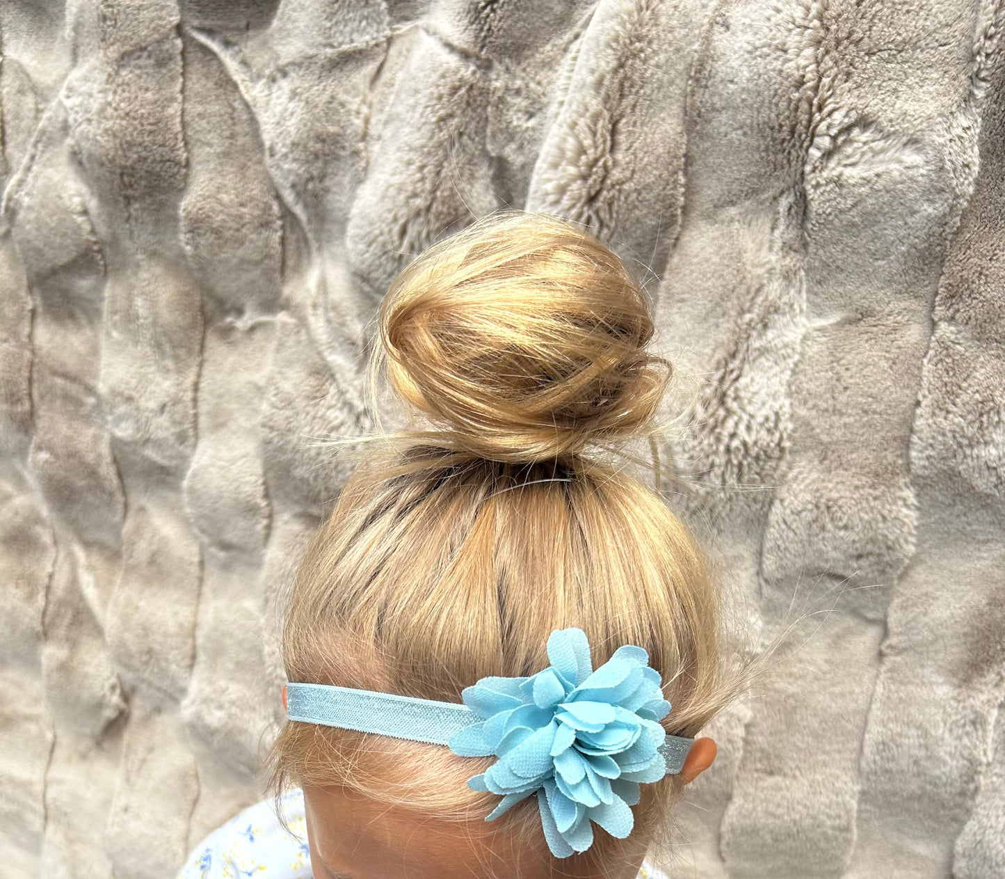 Light Green Rayon Flower Band