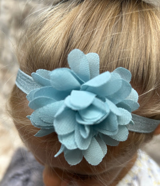 Light Green Chiffon Flower Band